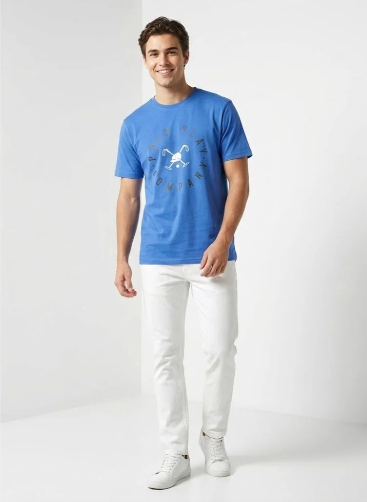 Polo Play Mens Graphic T-shirt -BLUE